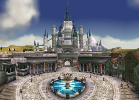 Twilight Princess: Hyrule Castle Celestial Castle, Zelda Bedroom, Hyrule Castle, Zelda Tattoo, Minecraft Castle, Zelda Twilight Princess, Gaming Stuff, Kitten For Sale, Adventure Games