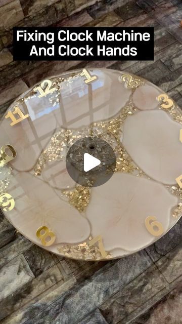 Resin Clock Tutorial, Resin Clock Ideas, Clock Resin, Resin Clock, Mini Tutorial, Resin Supplies, Clock Hands, April 21, Arts And Crafts Projects