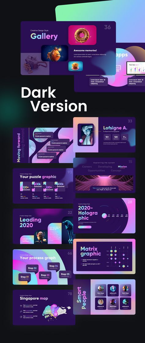 Gradient Template Design, Powerpoint Design Gradient, Gradient Powerpoint Design, Gradient Banner Design, Typography Presentation Design, Gradient Powerpoint Template, Tech Powerpoint Design, Creative Presentation Design Ideas, Gradient Presentation Design