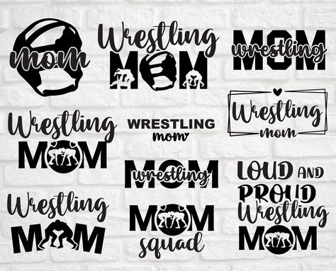 Wrestling Silhouette, Wrestling Mom Svg, Wrestling Svg, Wrestling Mom Shirts, Wrestling Quotes, Wrestling Shirt, Mom Cut, Wrestling Mom, Mom Printable