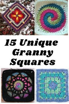 10 Different & Unique Granny Square Crochet Patterns (FREE) – Littlejohn's Yarn Granny Square Pattern Free, Motifs Granny Square, Granny Square Haken, Granny Square Crochet Patterns Free, Confection Au Crochet, Crochet Motif Patterns, Crochet Granny Square Blanket, Crochet Blocks, Manta Crochet