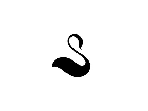 S For Swan by Dalibor Pajic on Dribbble S Beauty Logo, S S Logo, S Logo Ideas, S Logo Design Ideas, Swan Line Art, Black Swan Logo, Swan Symbol, Swan Graphic, Swan Icon