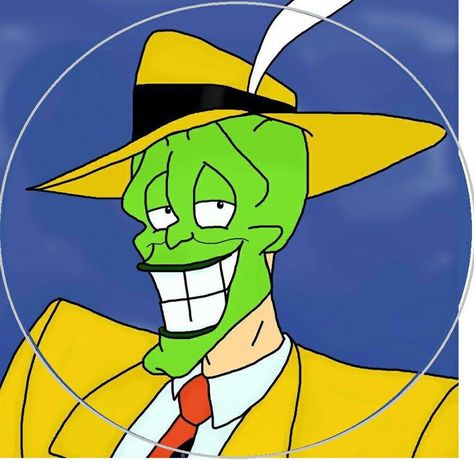 The Mask Cartoon, Jim Carrey The Mask, Mask Pic, Childhood Art, Lucas Arts, Mask Drawing, Superhero Poster, Pop Art Drawing, Cartoon Character Pictures