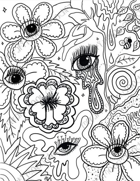 MerakiMoonDoodlez Insightful Freedraw Coloringbook Page / Adult Coloring Page / Trippy Psychadelic Art Coloring pages #coloringpages Coloring page #coloringpage Adult Coloring pages #adultcoloringpages Coloring pages adult #coloringpagesadult Coloring books #coloringbooks 8.348 Art Coloring Pages, Coloring Pages For Grown Ups, Adult Coloring Books Printables, Rainbow Canvas, Words Coloring Book, Psychadelic Art, Hippie Painting, Cars Coloring Pages, Free Adult Coloring Pages