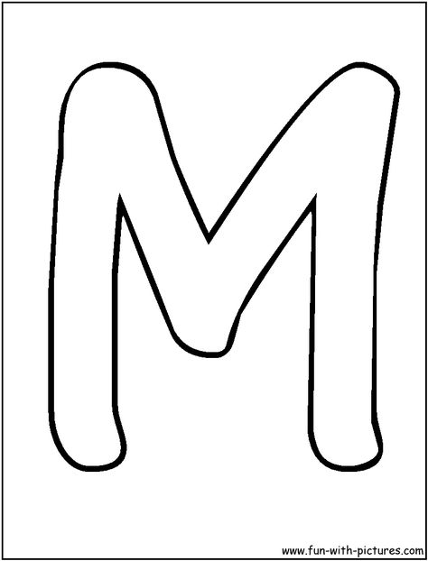 coloring page m | Bubble Letters M Coloring Page M Bubble Letter, Letter M Font, Large Printable Letters, Letter Stencils Printables, Bubble Letters Alphabet, Bubble Alphabet, Coloring Letters, Stencil Font, Alphabet Font