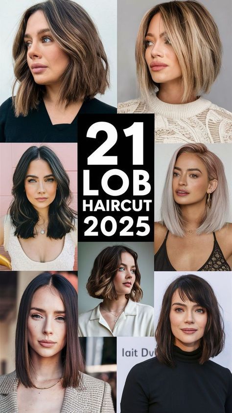 Short Haircuts With Curtain Bangs And Layers, Lob With Face Framing Layers Straight, Wavy Textured Lob, Curtain Bangs With Lob Haircut, Women Thick Hair Haircut, Shoulder Length Hair With Textured Layers, Shoulder Length Hair Cuts Long Bobs, Low Maintenance Layered Hair, Short Lob Haircut Straight