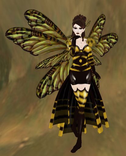 Fancy Fairy "Queen Bee" Big Pack w/ scripted wings! Bee Costumes, Bumble Bee Wings, Demon Tattoos, Bee Fairy, Queen Bee Costume, Queen Bees Art, Logo Bee, Psychological Hacks, Bee Wings