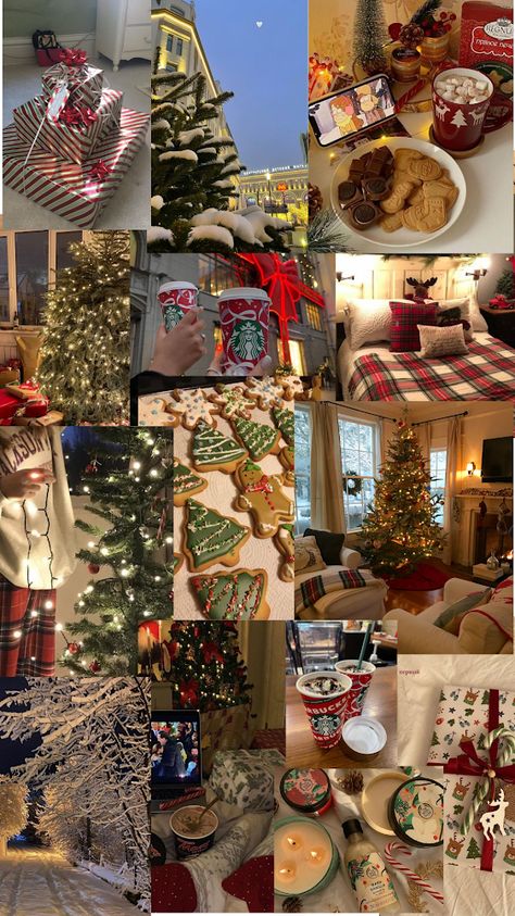 Aethstetic Christmas Pictures, December Room Decor, Christmas Outside Aesthetic, Christmas Filler Photos, Luxurious Christmas Gifts, Xmas Asthetic Pics, Christmas Aesthetic Board, Christmas 2024 Aesthetic, Rich Family Christmas Aesthetic