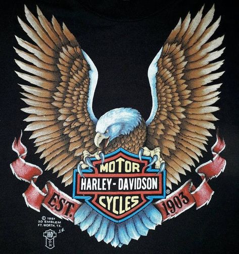 3D Emblem Biker Graphics, Harley Davidson Decals, Chest Tattoo Drawings, David Mann Art, Harley Tattoos, Harley Davidson Quotes, Harley Davidson Eagle, Harley Davidson Images, Cow Skull Art