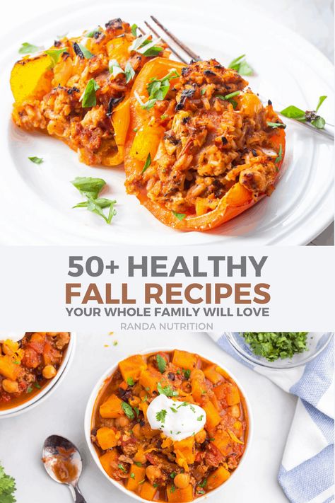 Need some healthy fall recipes? Here are some fall dinner ideas that are healthy, easy, and delicious that the whole family will enjoy. From soups, to healthy casseroles and pastas too! #falldinner #fallrecipes #healthydinnerrecipes Fall Food Healthy Dinner, Low Sodium Fall Recipes, Weight Watchers Fall Recipes, Macro Friendly Fall Recipes, Fall Food Healthy, Easy Fall Dinners Healthy, Healthy Fall Meals Dinners, Easy Healthy Fall Recipes Dinner, Fall Healthy Dinner Recipes