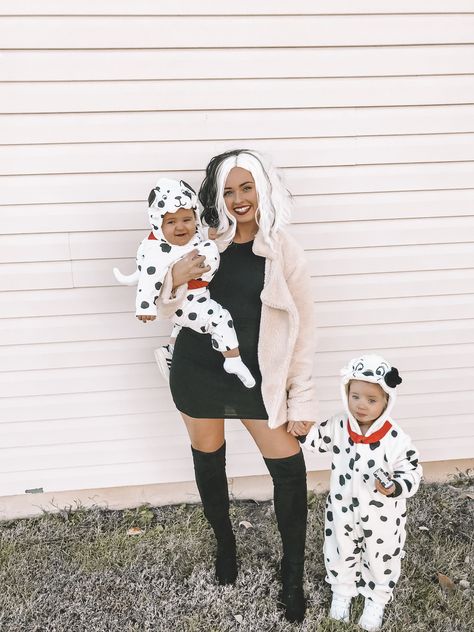 Family costumes, family Halloween, 101 Dalmatians, 101 Dalmatians costume, cruella devil, Dalmatians, toddler costumes, dress up 100 Dalmations Costume Family, Cruella Dalmation Costume, Cruella Family Costume, Dalmatian Family Costume, Cruella Deville Family Costume, 101 Dalmatians Family Costume, Cruella Deville Costume Family, 101 Dalmations Costume Family, Cruella Costume Ideas