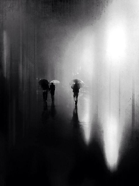 ☾ Midnight Dreams ☽ dreamy & dramatic black and white photography - Paolo Corrdadini Walking In The Rain, Foto Tips, Foto Art, White Picture, Black White Photos, Alam Semula Jadi, Foto Inspiration, Black N White, 인물 사진