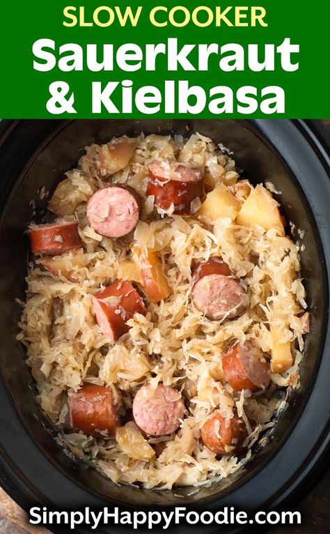 Kielbasa Sauerkraut Crockpot, Crockpot Polish Sausage And Sauerkraut, Smoked Sausage And Sauerkraut Crockpot, Sauerkraut And Sausage Crockpot, Sausage And Sauerkraut Recipes Crockpot, Polish Sausage And Sauerkraut Crockpot, Crockpot Sausage And Sauerkraut, Keilbasa And Sauerkraut Recipes, Kielbasa Slow Cooker