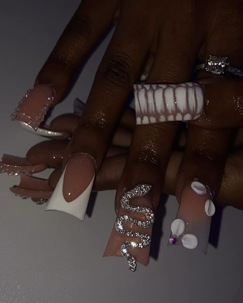 Nail tech dump💅🏽💕 . . . Dm to book!💖 @nailed.byjennie #longnails #nailtech #nailsofinstagram #fresnonails #fresnonailtech #explorepage Nail Tech School, Flare Nails, Home Nail Salon, Drip Nails, Tech School, Nail Sets, Unique Acrylic Nails, Nails Ideas, Nail Tech