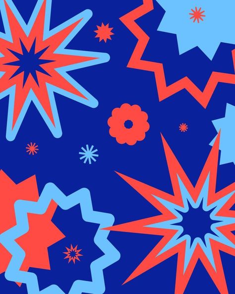 Interior retro poster. Vintage vector illustration. Funky pattern with shapes and stars. Funky Stars, Funky Shapes, Shapes Pattern, Graphic Motif, Shape Posters, Poster Vintage, Retro Poster, Star Shape, Shape Patterns