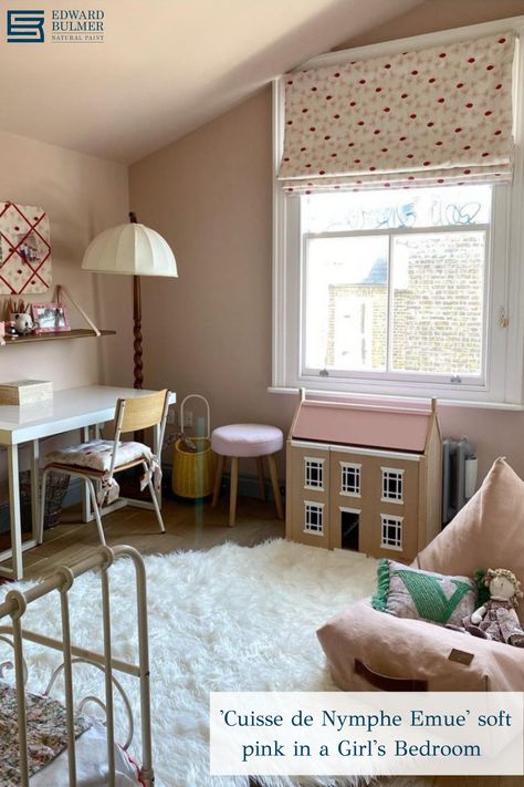 Laura Fantacci, Small Room Inspo, Bright Playroom, Pink Kids Bedrooms, Baby Safe Paint, Half Painted Walls, Kids Bedroom Walls, Daughter Bedroom, Calming Bedroom