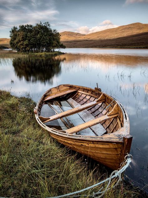 Moored On Loch Awe is a photograph by Dave Bowman. A moored, wooden rowing boat on the banks of Loch Awe, Assynt, Scotland. Source fineartamerica.com Loch Awe, Rowing Boat, Row Boats, Build Your Own Boat, Wooden Boat Plans, Boat Projects, Boat Building Plans, Old Boats, Wood Boats