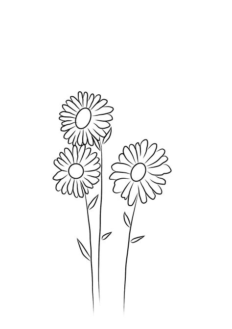 Flowers Outline Drawing, Daisy Drawings, Daisy Outline, Flowers Outline, Daisy Drawing, Appliqué Patterns, Flowers Daisy, Outline Drawing, Outline Drawings