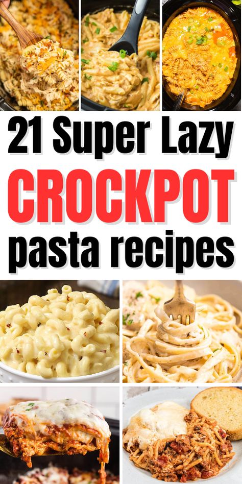 Crock Pot Pasta Recipes – Crowd-Pleasing Dinners Cook up a storm with these crowd-pleasing crockpot pasta recipes. Whether it's a family gathering or weeknight dinner, these dishes are sure to impress. Big Family Dinner Ideas Crock Pot, Potluck Pasta Dishes Crockpot, Easy Birthday Dinners For A Crowd, Pasta For A Crowd Crockpot, Crockpot Meals For Large Families, Crockpot Recipes For Large Groups, Pasta Recipes For Large Groups, Pasta Dishes For A Crowd Parties, Italian Pasta Dishes For A Crowd