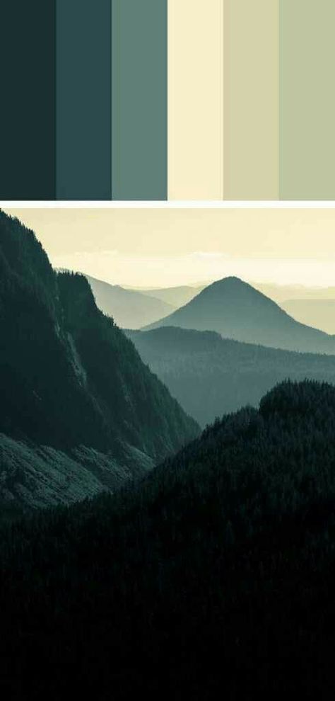 Green Color Schemes, Green Colour Palette, Room Color Schemes, Color Palate, Color Balance, Art Tutorial, Colour Schemes, Color Pallets, Room Colors