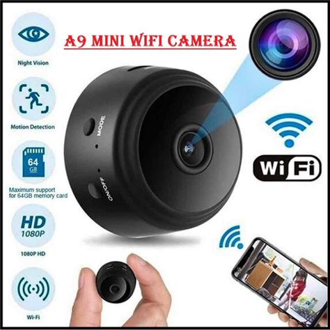 Mini Camera Tiny Camera, Mini Spy Camera, Camera Ideas, Nanny Cam, Wireless Home Security Systems, Best Home Security, Wireless Home Security, Wireless Camera, Security Tips