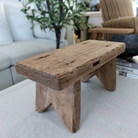 Kitchen step stool - Etsy Rustic Farmhouse Modern, Wood Risers, Vintage Style Decor, Wood Step Stool, Wood Riser, Kitchen Step Stool, Recipe Holder, Cook Book Stand, Boho Country