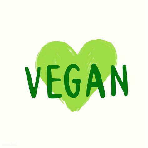 Vegan typography vector in green | free image by rawpixel.com / Aum Aesthetic Phrases, Vegan Aesthetic, Vegan Sign, Scribble Drawing, Vegan Design, Create Logo, Vegan Quotes, Puppy Prints, Watercolor Cat