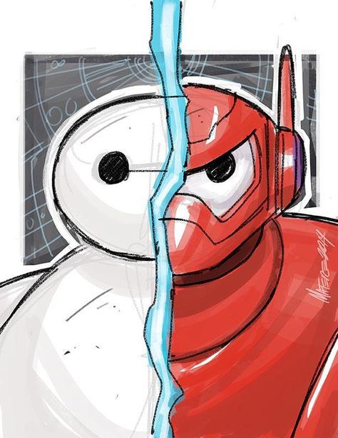 Big Hero 6 Baymax  warmup sketch by MarceloMatere on DeviantArt Baymax Art, Baymax Drawing, Hero 6 Movie, Cute Disney Drawings, Disney Art Drawings, Pinturas Disney, Baymax, Hero 6, Cute Disney Wallpaper