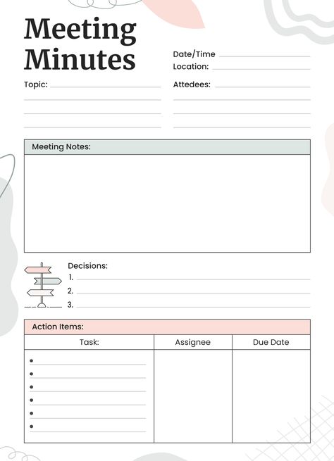 Planner Setup Ideas, Google Docs Templates, Team Meeting Agenda, Meeting Notes Template, Google Doc Templates, Good Leadership Skills, Meeting Minutes, Meeting Agenda Template, Planner Setup