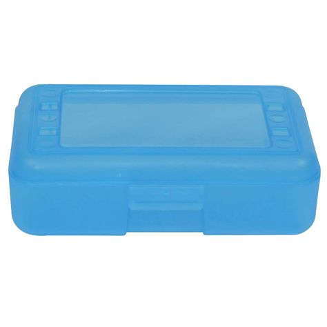 "Buy the Romanoff® Turquoise Pencil Box, 12ct. at Michaels. com. It can pack a lot of pencils and is also perfect for pens, markers, notions, embellishments, and more! Romanoff pencil box can pack a lot of pencils! It is also perfect for pens, markers, notions, embellishments, and more! This pencil box is great for other home, school, or craft storage needs. Details: Available in multiple colors 8.5\" x 5.5\" x 2.5\" Pack of 12 pencil boxes Plastic | Romanoff® Pencil Box, 12ct. in Blueberry | 8. Plastic Pencil Box, Mastercard Credit Card, Pencil Box, Romanoff, Pencil Boxes, Tole Painting, Joanns Fabric And Crafts, Craft Storage, Painting Supplies