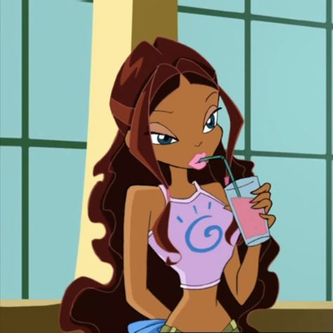 Aisha Winx Aesthetic, Aisha Icon, Aisha Winx Club, Aisha Winx, Winx Aesthetic, Las Winx, Klub Winx, Clubbing Aesthetic, Black Cartoon Characters