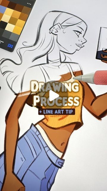 Comic Drawing Tutorial, Digital Pastel Art, Color Line Art Tutorial, How To Color Lineart, Lineless Art Style Tutorial, How To Do Line Art, Line Art Tutorial Digital, Lineart Tips Digital, Procreate Coloring Tutorial