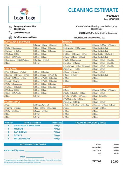 free 28 free estimate template forms construction repair roofing bid proposal template word from Brandon Oliver Cleaning Price List Template, Cleaning Estimate Template, Cleaning Business Client Form, Cleaning Business Templates, Cleaning Business Checklist Template, Post Construction Cleaning Checklist, Handyman Price List, House Cleaning Price List Free Printable, Construction Cleaning Checklist