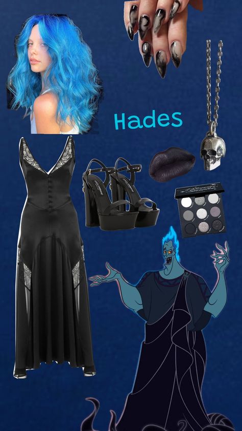 #hades Female Hades Costume, Hades Makeup Female, Hades Costume Female, Hades Halloween Costume, Hades Cosplay, Hades Costume, Kostuum Halloween, Closet Cosplay, Halloween Inspo