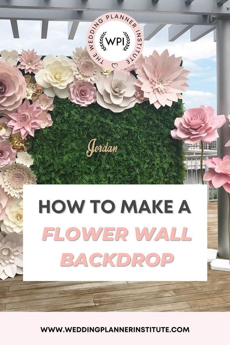 Paper Flowers Photo Backdrop, Big Wall Flowers Decor, How To Attach Paper Flowers To Backdrop, Flower Wall Panel Backdrop, Flower Wall Inspiration, How To Make A Flower Backdrop Wall, Diy Paper Flower Wall Backdrop, Spring Back Drop Ideas, Photo Backdrop Ideas Party