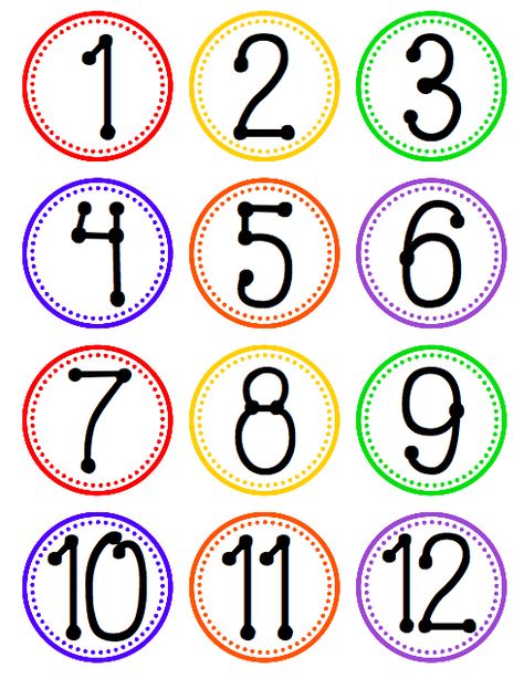 FREEBIE - Hanging Fan Labels for Tables, Centers, or Stations with Number Circles Polka Dot Classroom, Number Labels, Classroom Labels, First Year Teachers, Numbers Preschool, Aktivitas Montessori, Printable Numbers, Math Stations, Beginning Of School