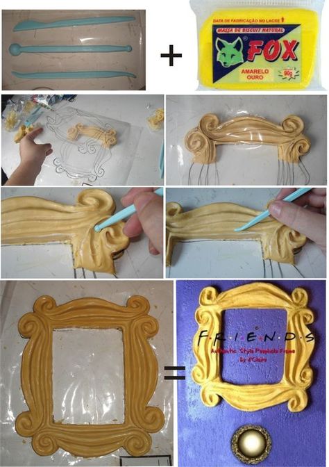 Friends Door Frame, Friends Cake, Cake Topper Tutorial, Friends Diy, Friends Party, Clay Art Projects, Easy Diy Art, Diy Clay Crafts, Friends Tv Show