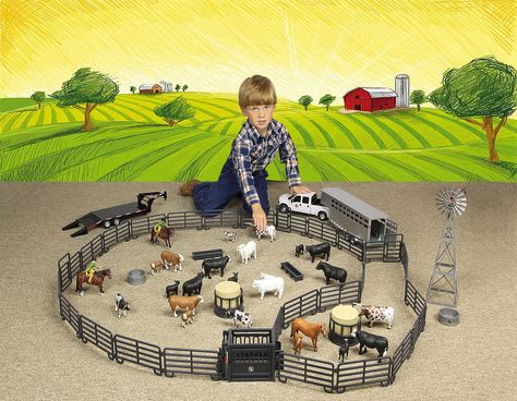 Big Country Farm Toys | Marketer of farm and ranch toys including animals, vehicles and accessories . Roping Horses, Rodeo Toys, Roping Horse, Tractor Coloring Pages, Play Farm, Stock Trailer, Toy Farm, Toy Barn, Hunting And Fishing