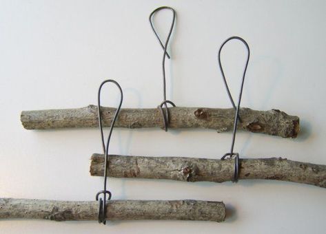 primitive clothes hangers | Primitive Clothes Hangers-Handmade for Doll Clothes, Vintage Clothes ... Doll Clothes Hangers, Scarf Display, Diy Upcycling, Clothes Vintage, Craft Booth, Clothes Hangers, Booth Display, Primitive Crafts, Primitive Dolls