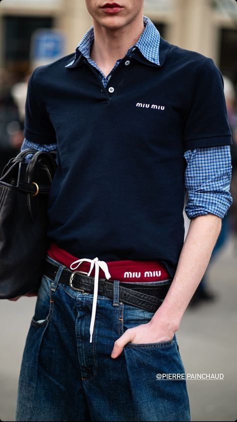 Miu Miu Outfit Men, Miu Miu Boy Aesthetic, Miu Miu Boy, Miu Miu Men, Autumn Fits, Mens Outfit Inspiration, Cool Fits, Streetwear Men Outfits, Fashion Fits