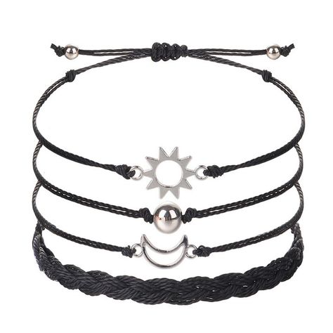 A charming cross-border bracelet set handmade with durable wax cord and adorned with eye-catching daisy shell beads, mini beads, and natural elements like sun, moon, and star charms. This lightweight and elegant jewelry piece is perfect for everyday wear or as a thoughtful travel souvenir. Its unique boho-chic style makes it a standout accessory for any outfit.... https://www.shopcrossway.com/product/celestial-moon-themed-bracelet-set-handcrafted-with-love/ Sun And Moon Bracelet, Moon Bracelet, Moon And Star, Travel Souvenirs, Moon Charm, Cross Border, Natural Elements, Sun And Moon, Shell Beads