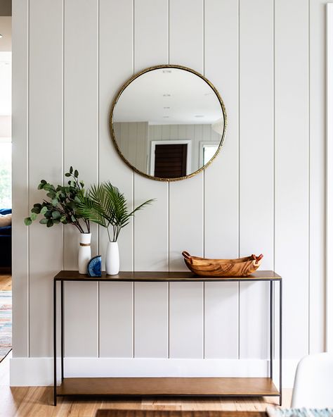 Ship Lapped Walls, Gray Shiplap Wall, Coastal Accent Wall, Shiplap Hallway, Shiplap Living Room, Shiplap Entryway, Gray Shiplap, Shiplap Paneling, Shiplap Accent Wall