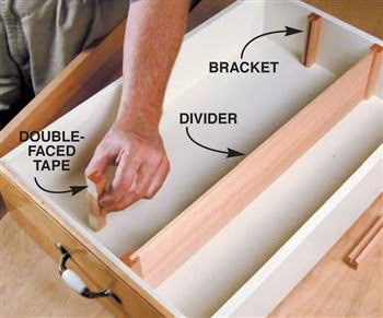 Kitchen Drawers Diy, Sock Drawer Organization, Diy Drawer Dividers, Wood Lumber, Drawer Divider, Diy Drawers, Clutter Organization, Woodworking Magazine, Popular Woodworking