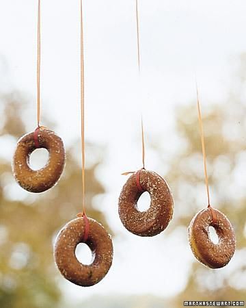 Donuts on a String - fun game alternative to bobbing for apples! Pasteles Halloween, Halloween Infantil, Harvest Party, Games Diy, Halloween Recipe, Masks Diy, Halloween Activities For Kids, Crafts Halloween, Wallpaper Halloween