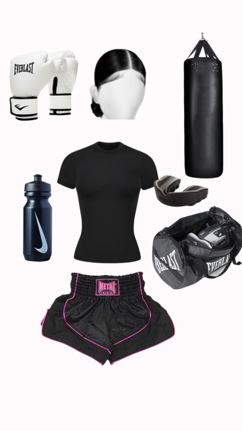 Girl Boxing Outfit, Boxe Aesthetic, Boxing Outfits, Boxing Outfit, Boxing Aesthetic, Boxer Aesthetic, Boxing Clothes, Boxing Gear, Trening Sztuk Walki