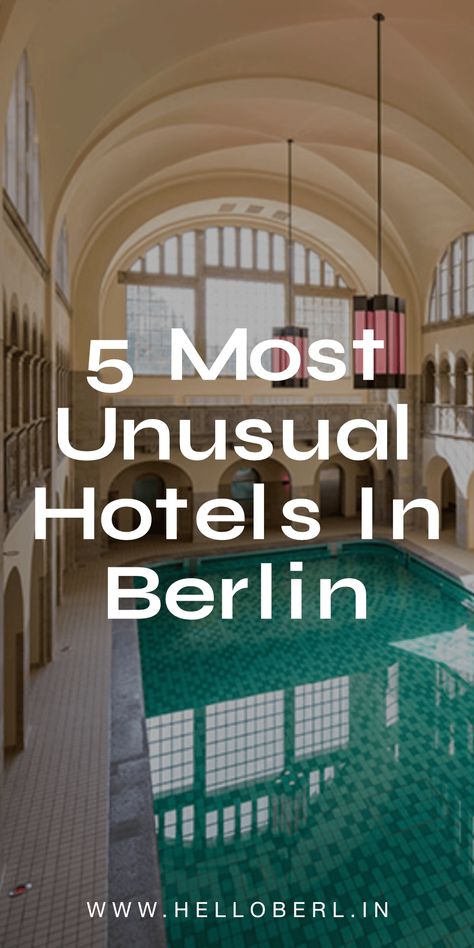 Visiting Berlin soon? Check out our list of the top 5 most unusual hotels in Berlin! | helloberl.in | Berlin travel guide, Berlin travel tips, Berlin, Germany Visiting Berlin, Berlin Winter, Berlin Hotel, Visit Berlin, Unusual Hotels, Berlin Travel, Shopping Places, Best Interior Design, Berlin Germany