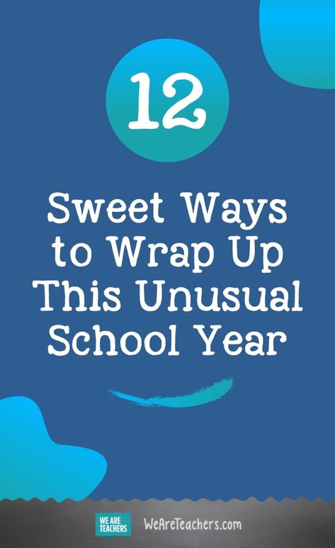 12 Sweet Ways to Wrap Up This Unusual School Year. Looking for a way to wrap up the school year during this period of distance learning? Check out these quarantine end of year activities! #schoolyear #endofyearideas #inspirational #teaching #education #activities #activitiesforkids Activities For Teachers, We Are Teachers, End Of Year Activities, Teacher Planning, Virtual Classroom, Education Activities, School Celebration, Virtual School, Teaching Inspiration