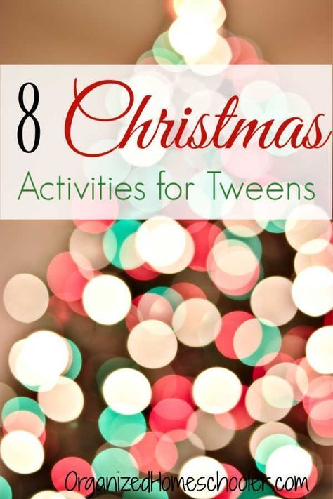 These Christmas Activities for Tweens are the perfect way to create family time leading up to Christmas. We do one Advent activity every day of December while we wait for Christmas. #Christmas #Advent #tweens Christmas Games For Teens, Christmas Advent Activities, Teen Christmas Party, Winter Homeschool, Christmas Month, Advent Ideas, Christmas Party Activities, School Christmas Party, Advent Calendar Activities