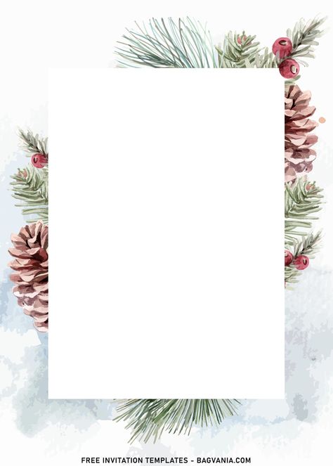 Cool 7+ Dusty Winter Floral Invitation Templates With Forest Deer And Cardinal Bird #free #freeinvitation2019 #birthday #disney #invitations #invitationtemplates Invitation Template Christmas, Winter Invitation Template, Christmas Templates Background, Christmas Invitations Template Free, Bird Free Printable, Free Christmas Invitation Templates, Christmas Card Background, Winter Frame, Winter Invitations