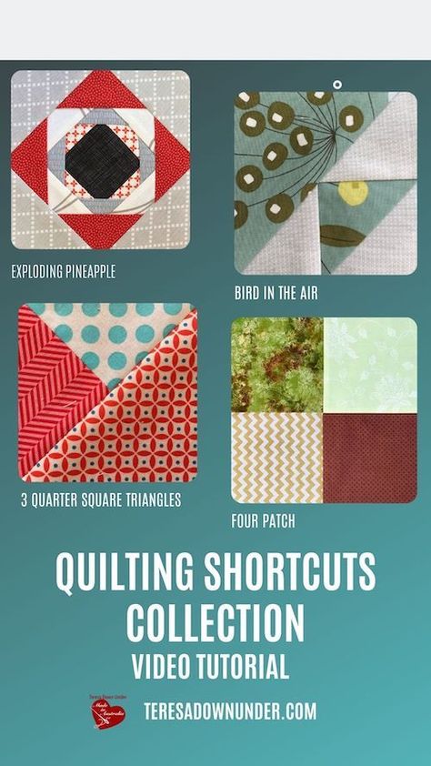 Quilting shortcuts collection video tutorial Quilting Shortcuts, Pineapple Quilt Pattern, Quilt Tutorial Video, Easy Quilt Tutorials, Patchwork Tutorial, Pineapple Quilt, Quick Quilt, Quilting Videos, Quilt Stitching